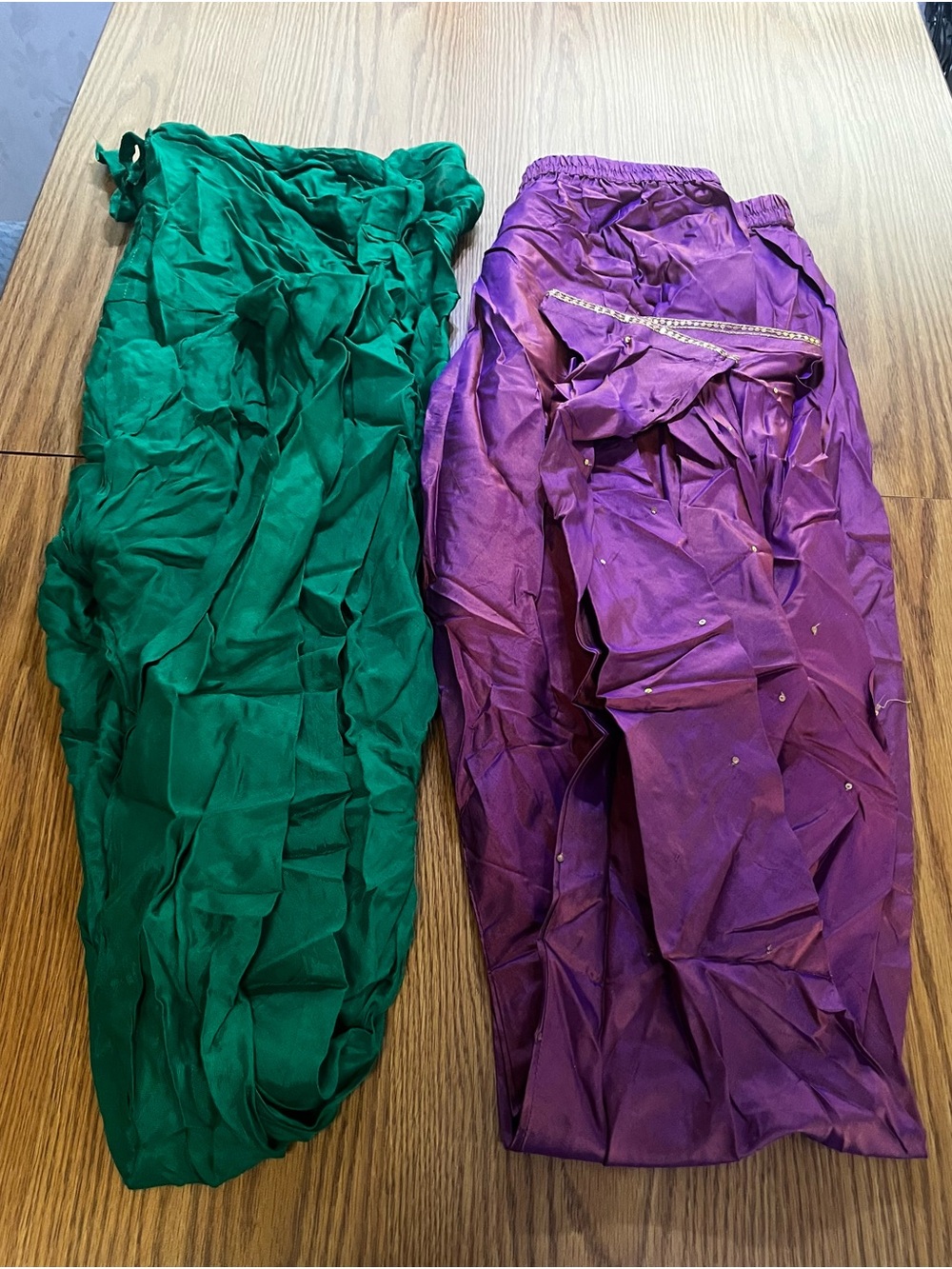 Two sets Churidar Emerald Green and Mauve